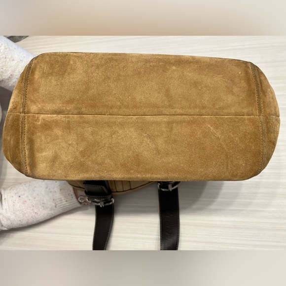 Coach Tan Suede Bucket Bag F11094 - Picture 2 of 6